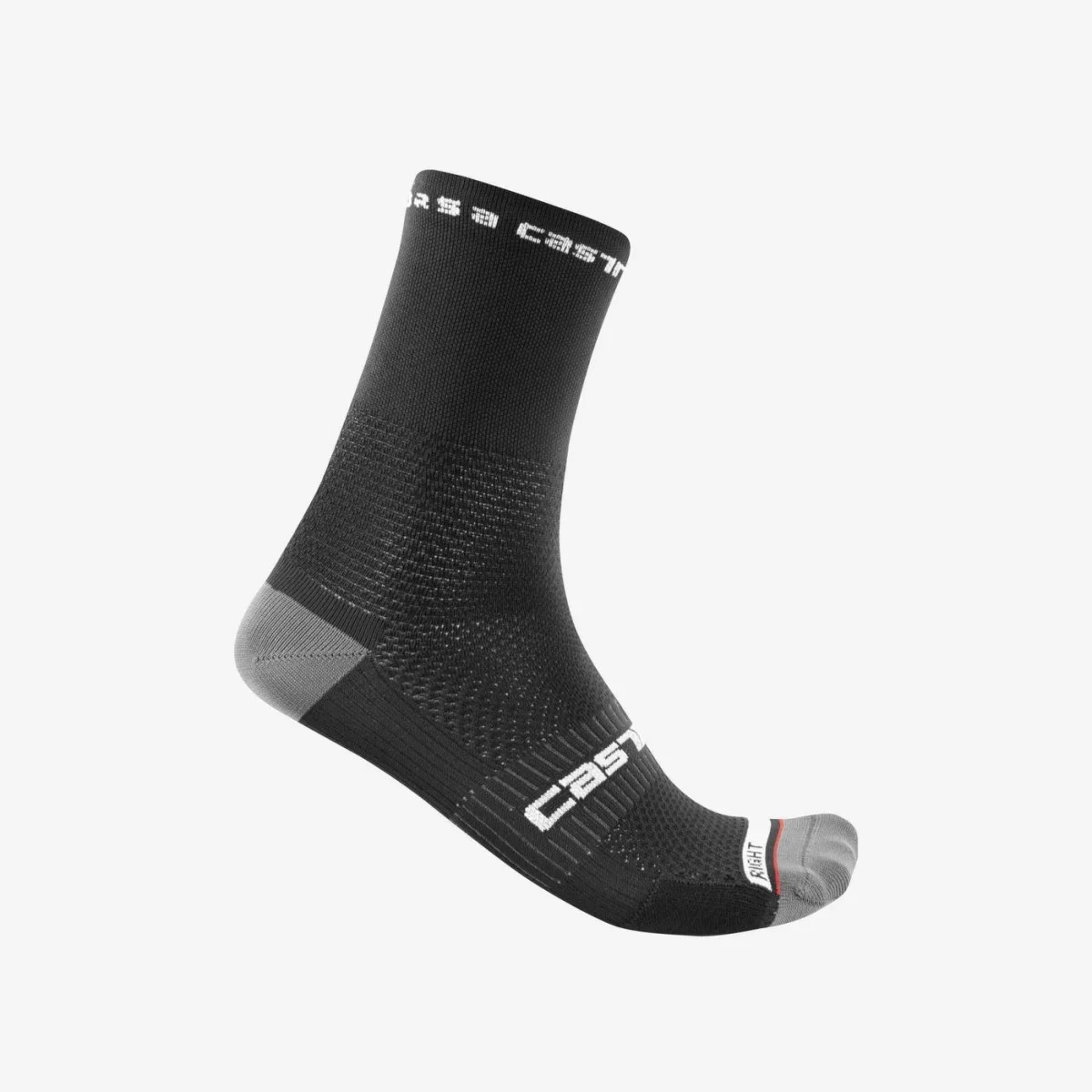 Calzini ciclismo Castelli "ROSSO CORSA PRO 15 SOCK" Nero - immagine 2