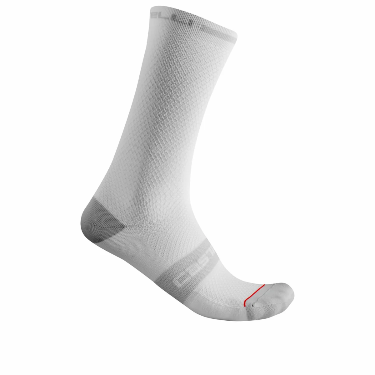 Calzini Ciclismo Castelli "SUPERLEGGERA T 18 SOCK" Bianco - immagine 2