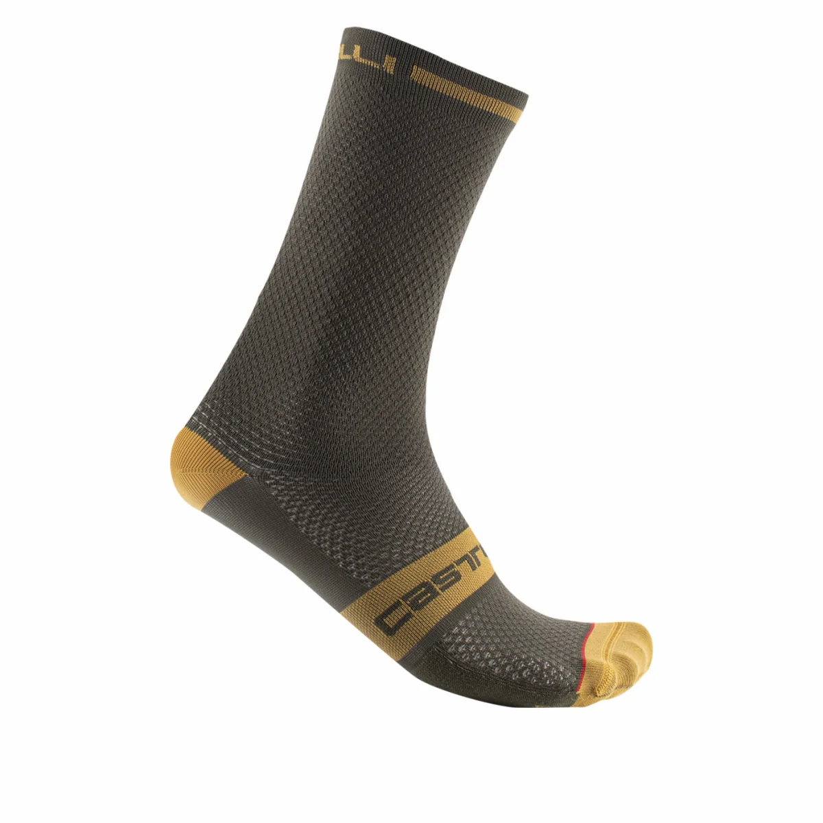 Calzini Ciclismo Castelli "SUPERLEGGERA T 18 SOCK" Deep Green - immagine 2