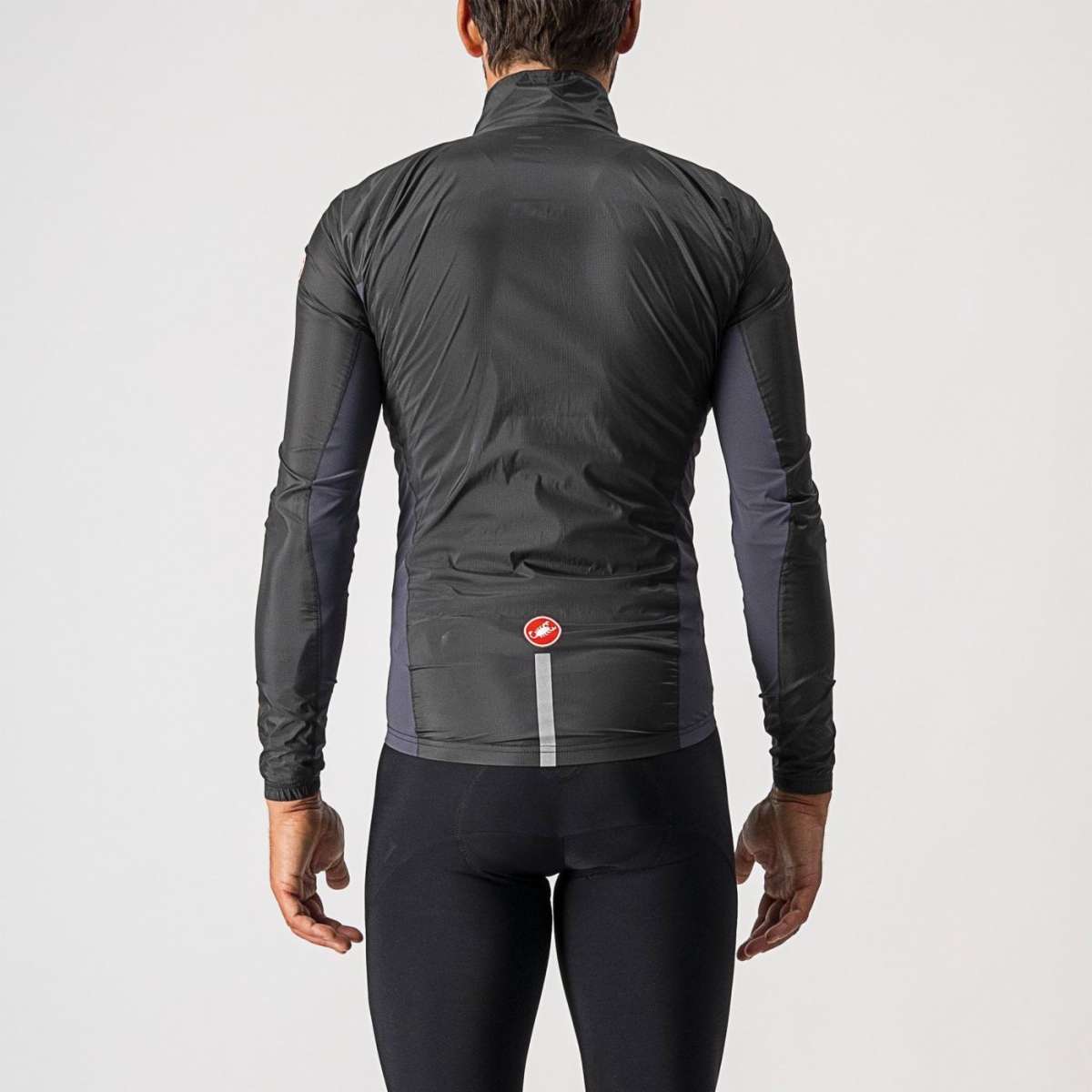 Giacca Castelli "SQUADRA STRETCH JACKET" LIGHT BLACK/DARK GRAY - immagine 3