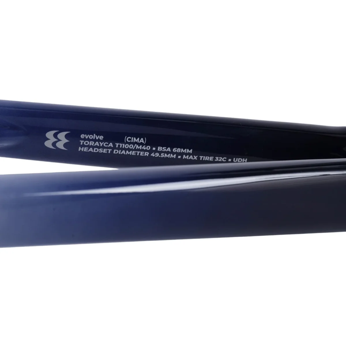 EVOLVE CIMA NAVY WHITE Telaio e Manubrio carbonio 650Gr - immagine 8