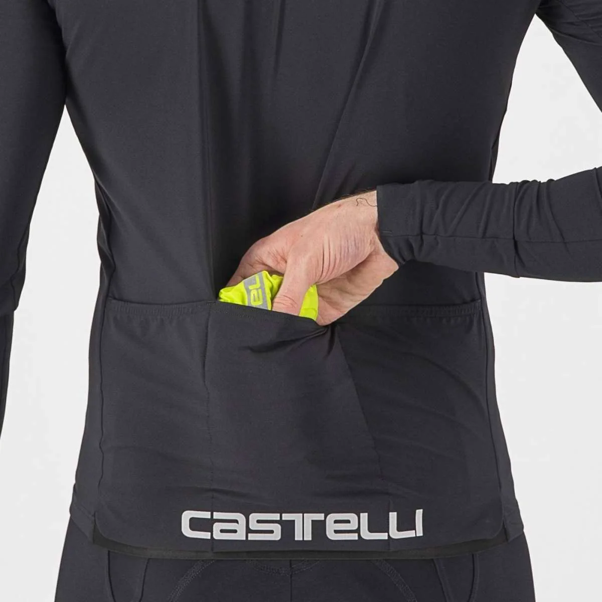 Giacca Castelli "SQUADRA STRETCH JACKET" ELECTRIC LIME/DARK GRAY - immagine 8