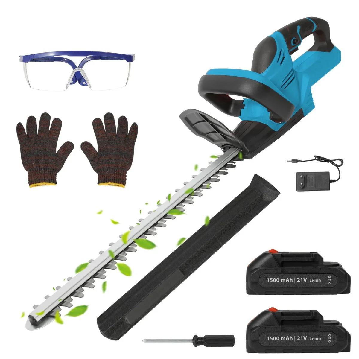 Tagliasiepi a Batteria 48V Lama 55 cm con 2 Batterie Potente e Professionale - immagine 2