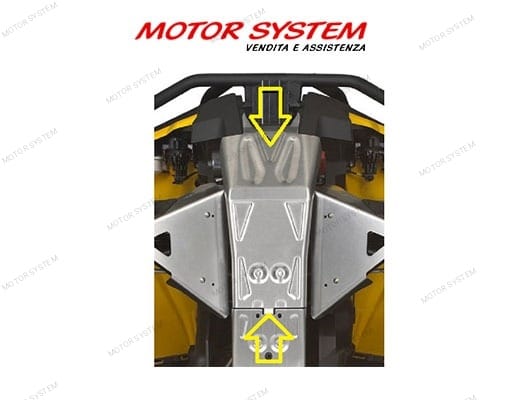 PIASTRA ANTERIORE SALVATELAIO IN ALLUMINIO CAN AM OUTLANDER L - immagine 2