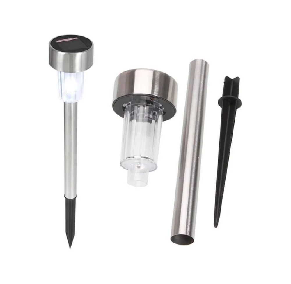 10 PEZZI Faretto led picchetto luce ricarica energia solare esterno giardino - immagine 2