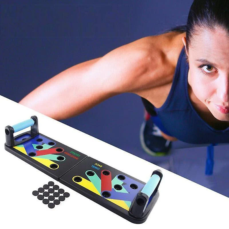 9 in 1 Push Up Rack Board, Supporti Push-up Allenamento in Palestra Attrezzature per Il Fitness a casa - immagine 5
