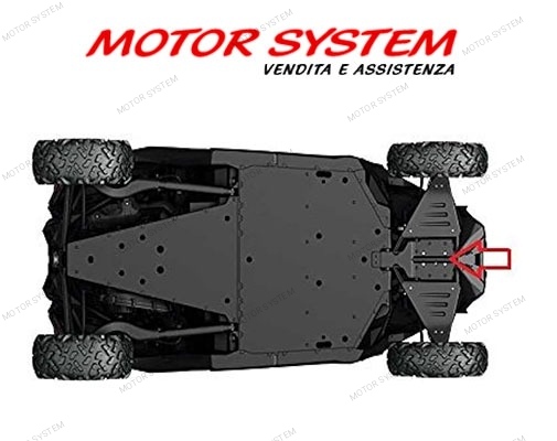 PIASTRA SALVATELAIO ANTERIORE IN HMWPE CAN AM MAVERICK SPORT E TRAIL - immagine 2