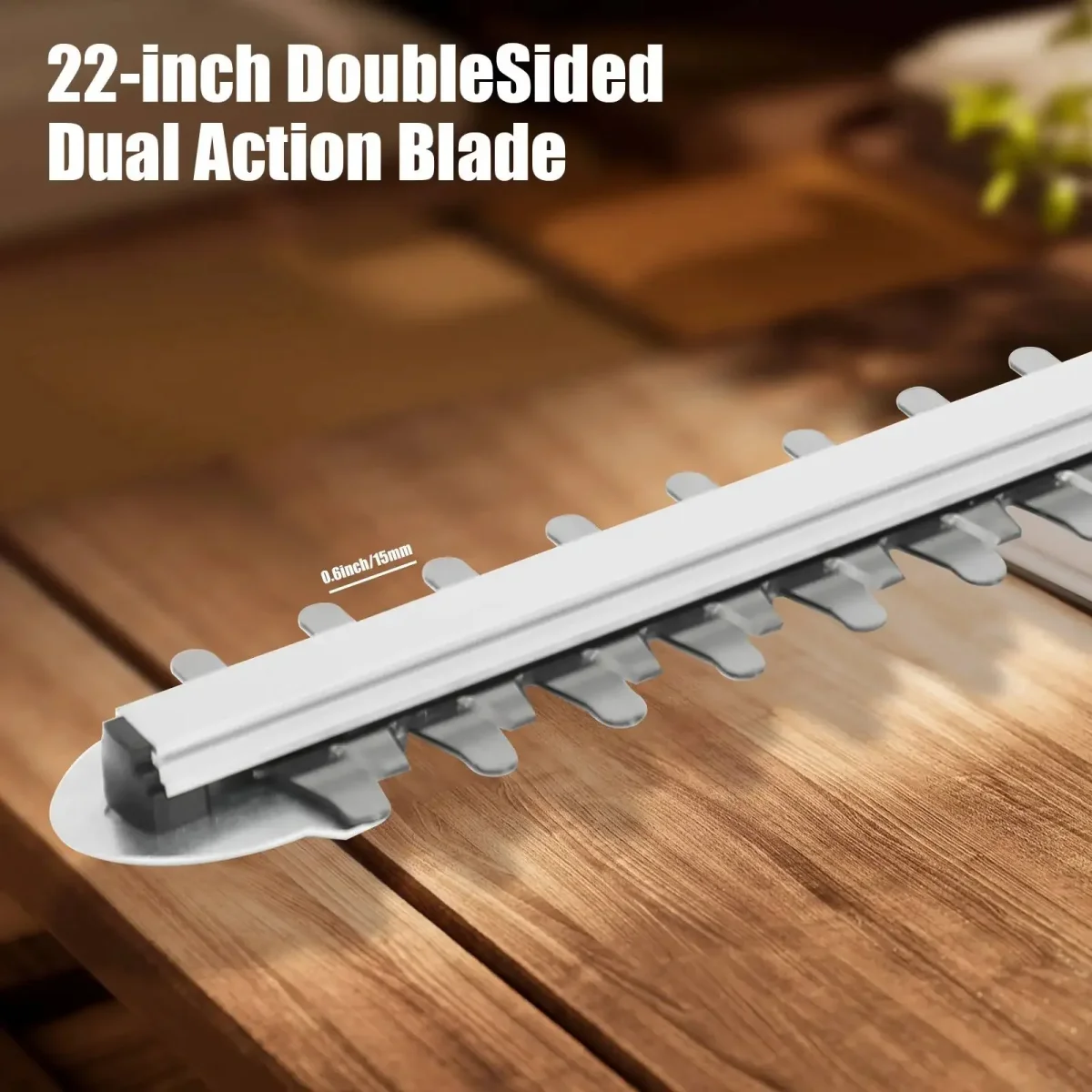 Tagliasiepi a Batteria 48V Lama 55 cm con 2 Batterie Potente e Professionale - immagine 9