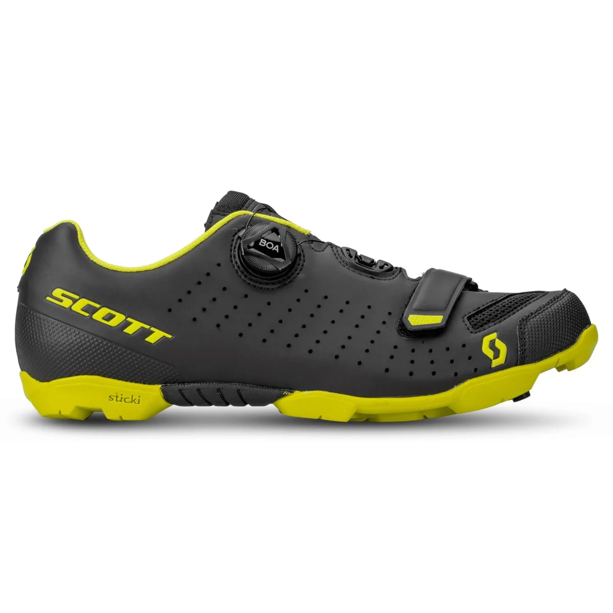 Scarpe Bicicletta SCOTT "SCARPE SCOTT MTB COMP BOA®" Matt black/sulphur yellow - immagine 7