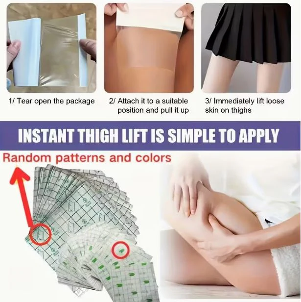 10 Adesivi Invisibili Anticellulite Gambe Rinforzo Glutei Cerotti Modellanti - immagine 4