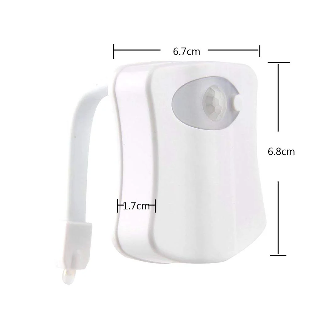 Wc Led Night Light 8 Colori Led variabili Light bowl sensore di movimento - immagine 3