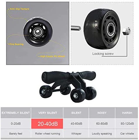 AB Wheel Roller Addominali Fitness Palestra Esercizi 5 in 1 - immagine 5