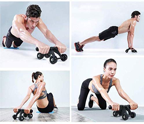AB Wheel Roller Addominali Fitness Palestra Esercizi 5 in 1 - immagine 2