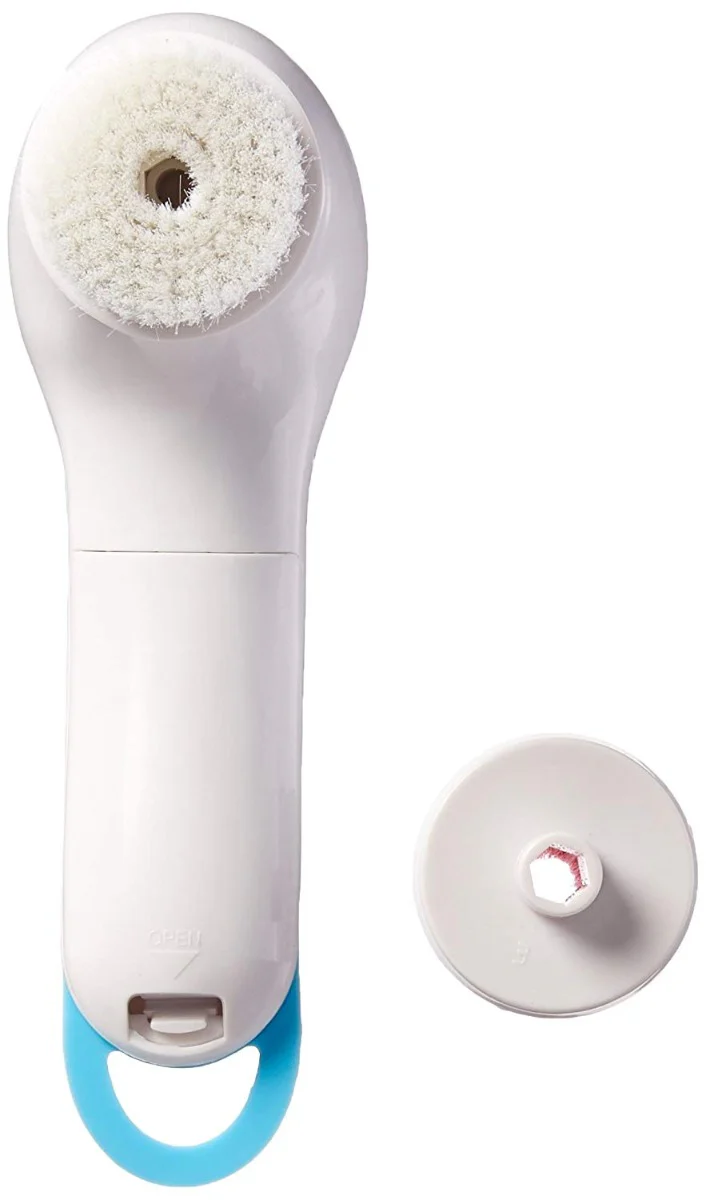 Spazzola Per Pulizia Viso 3 Funzioni 2 Ricambi Cura Faccia Spin Spa Brush Facial - immagine 4