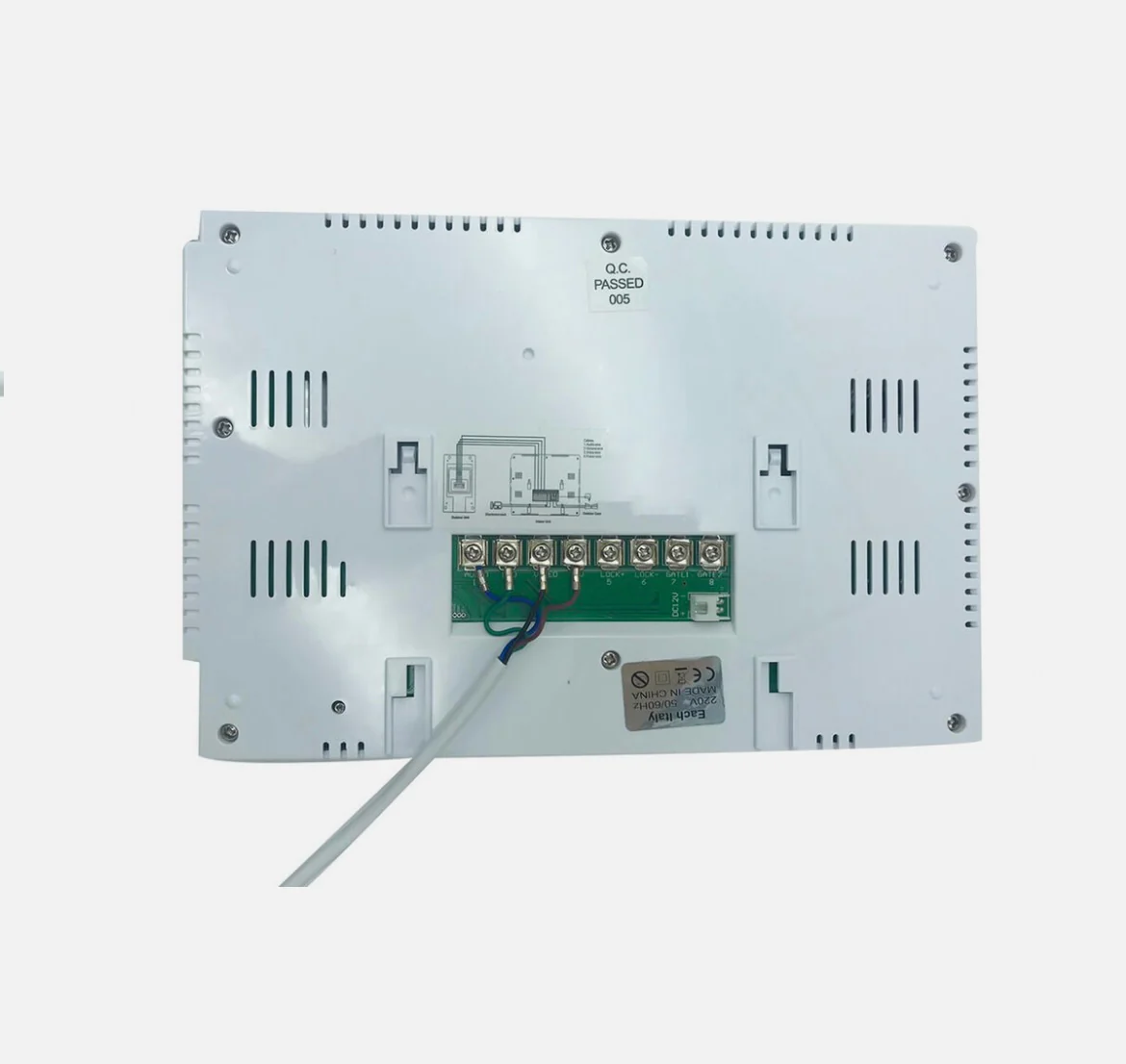 Kit Videocitofono Monofamiliare Monitor 7'' TFT Telecamera IR Apriporta RL06M - immagine 4