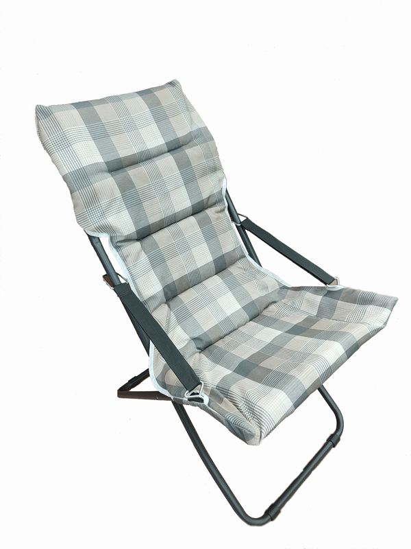 FLORIS SDRAIO DA GIARDINO SPIAGGIA CAMPEGGIO CANAPONE VERANDA CUSCINO IMBOTTITO SCOZZESE ITALIANO - immagine 2