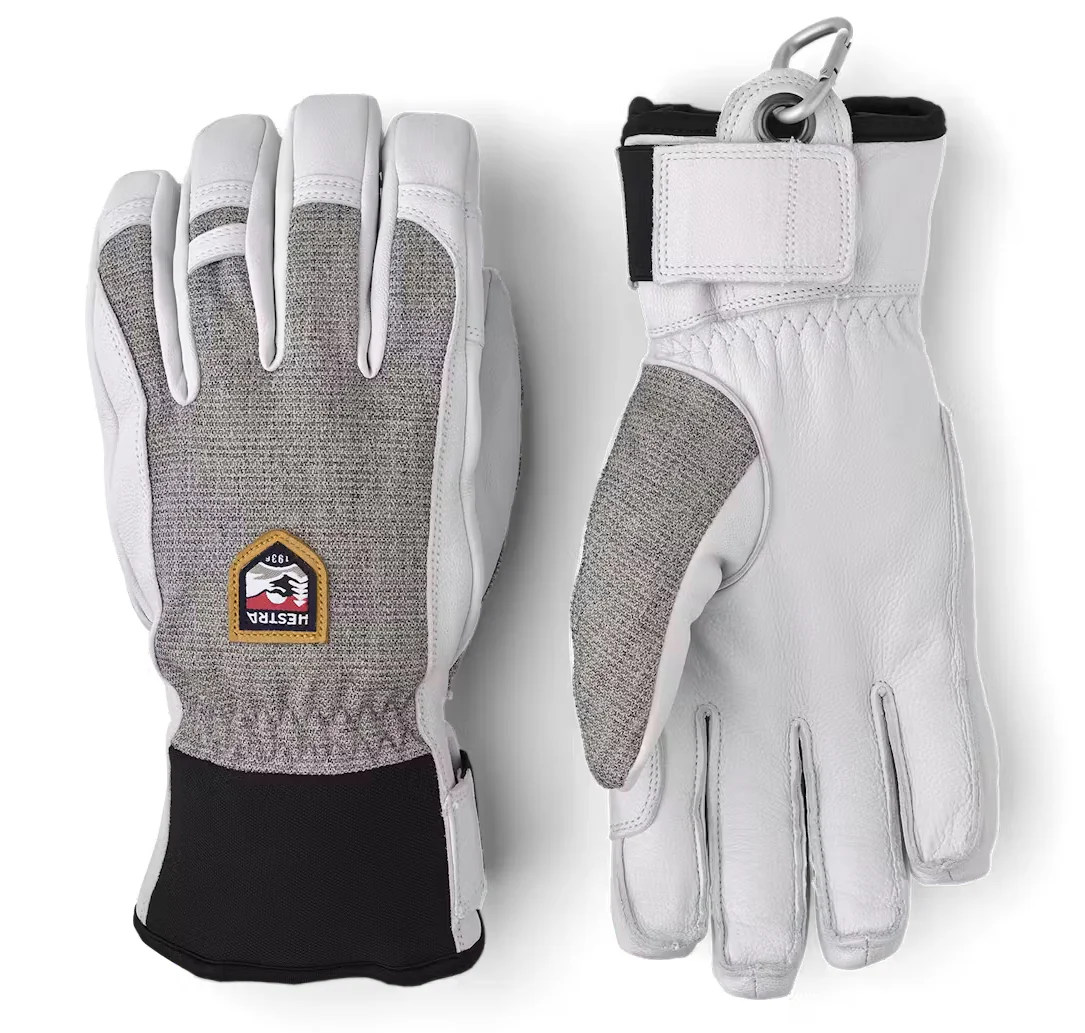 HESTRA Army Leather Patrol guanto a 5 dita in pelle da donna - immagine 2