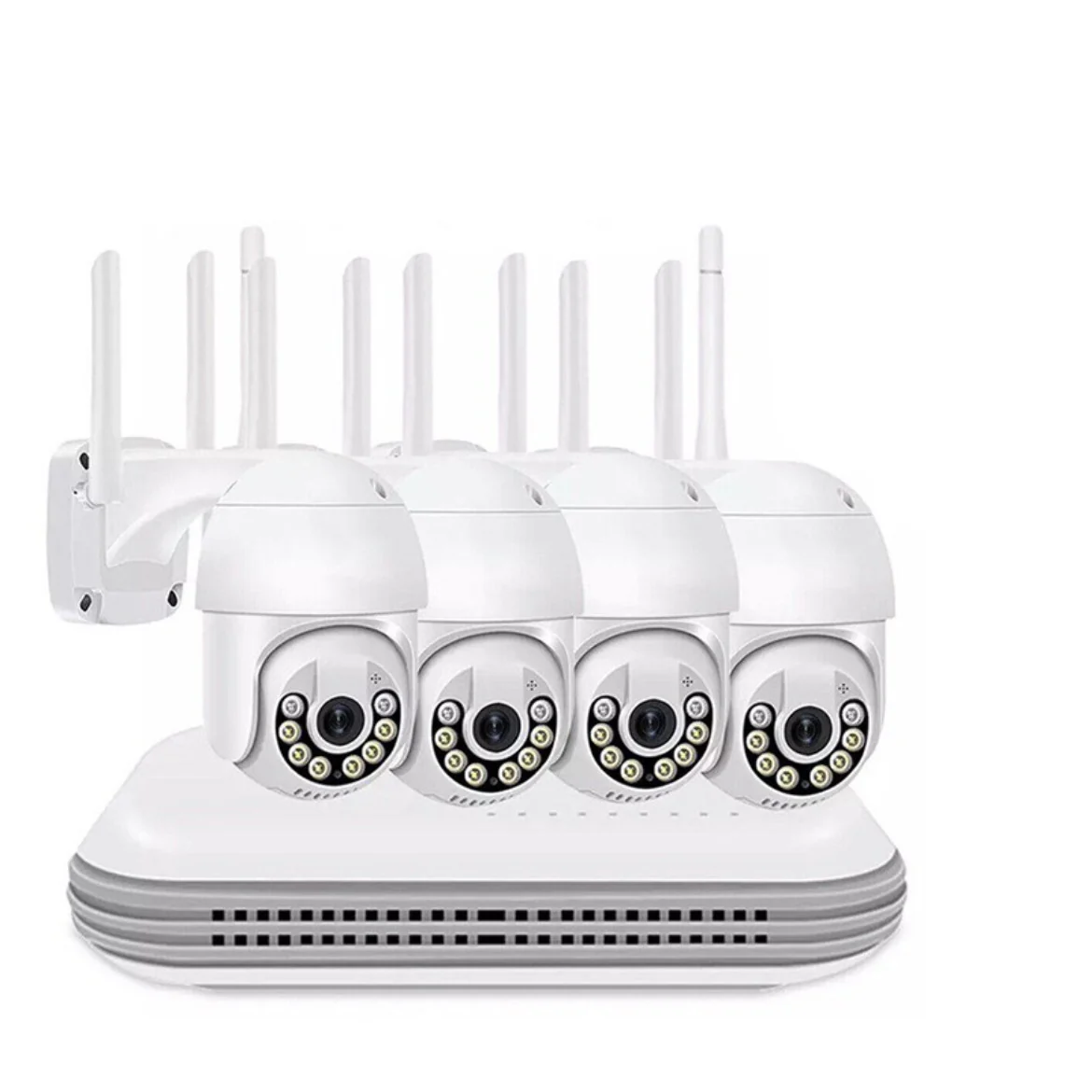 Kit videosorveglianza Wireless telecamere motorizzate Nvr 4 canali Wi-Fi - immagine 2