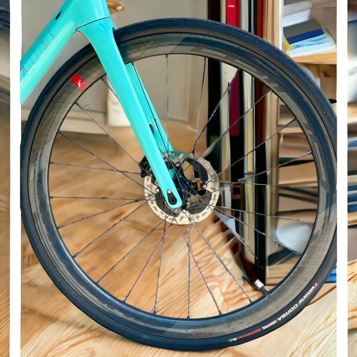 BICI DA CORSA BIANCHI SPECIALISSIMA USATA DURAACE DI2 12V RUOTE SHIMANO RS - immagine 5