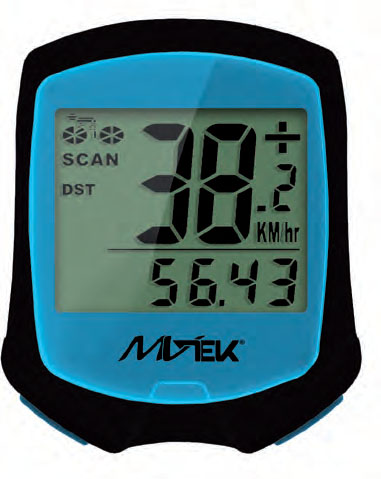 CICLOCOMPUTER LAMPO NERO/BLU # - immagine 2