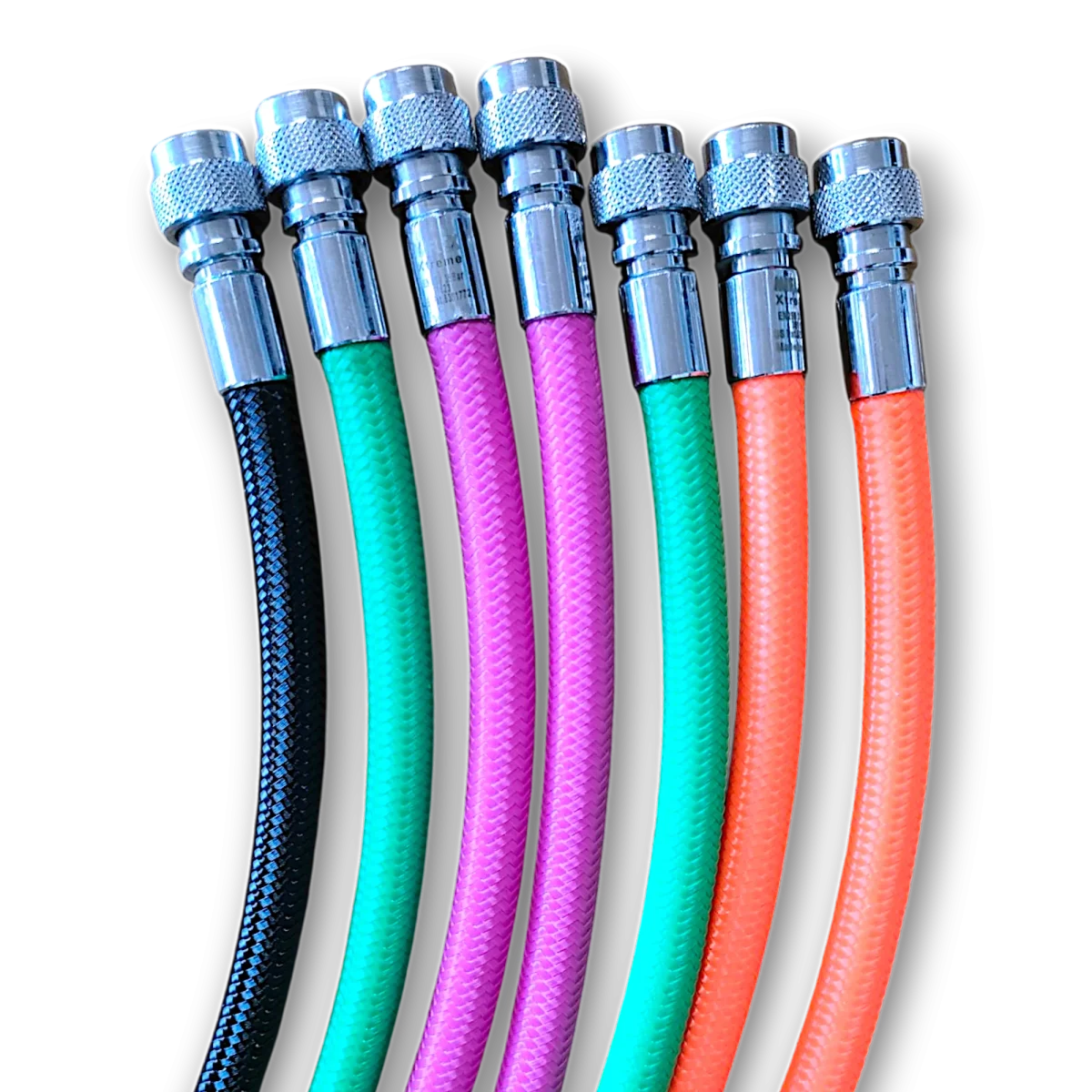 Miflex frusta in trecciato bassa pressione LP per gav 56cm colorate | DivePop - immagine 2