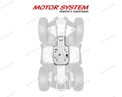 PIASTRA CENTRALE SALVATELAIO IN ALLUMINIO CAN AM OUTLANDER E RENEGADE - immagine 3