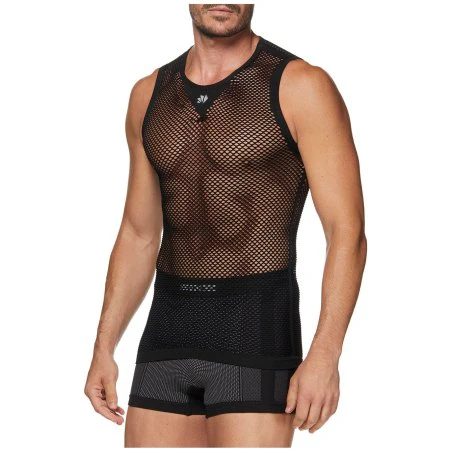 Intimo Ciclismo SIX2 "SMANICATO A RETE" NERO - immagine 4