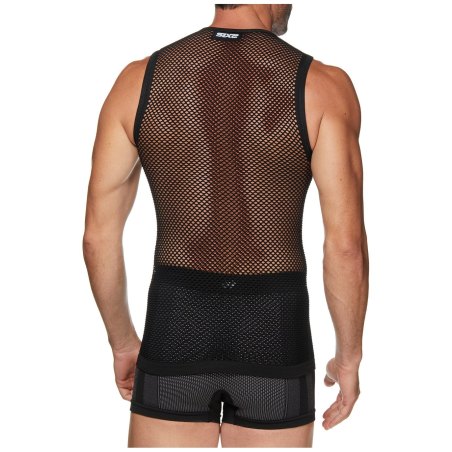 Intimo Ciclismo SIX2 "SMANICATO A RETE" NERO - immagine 5