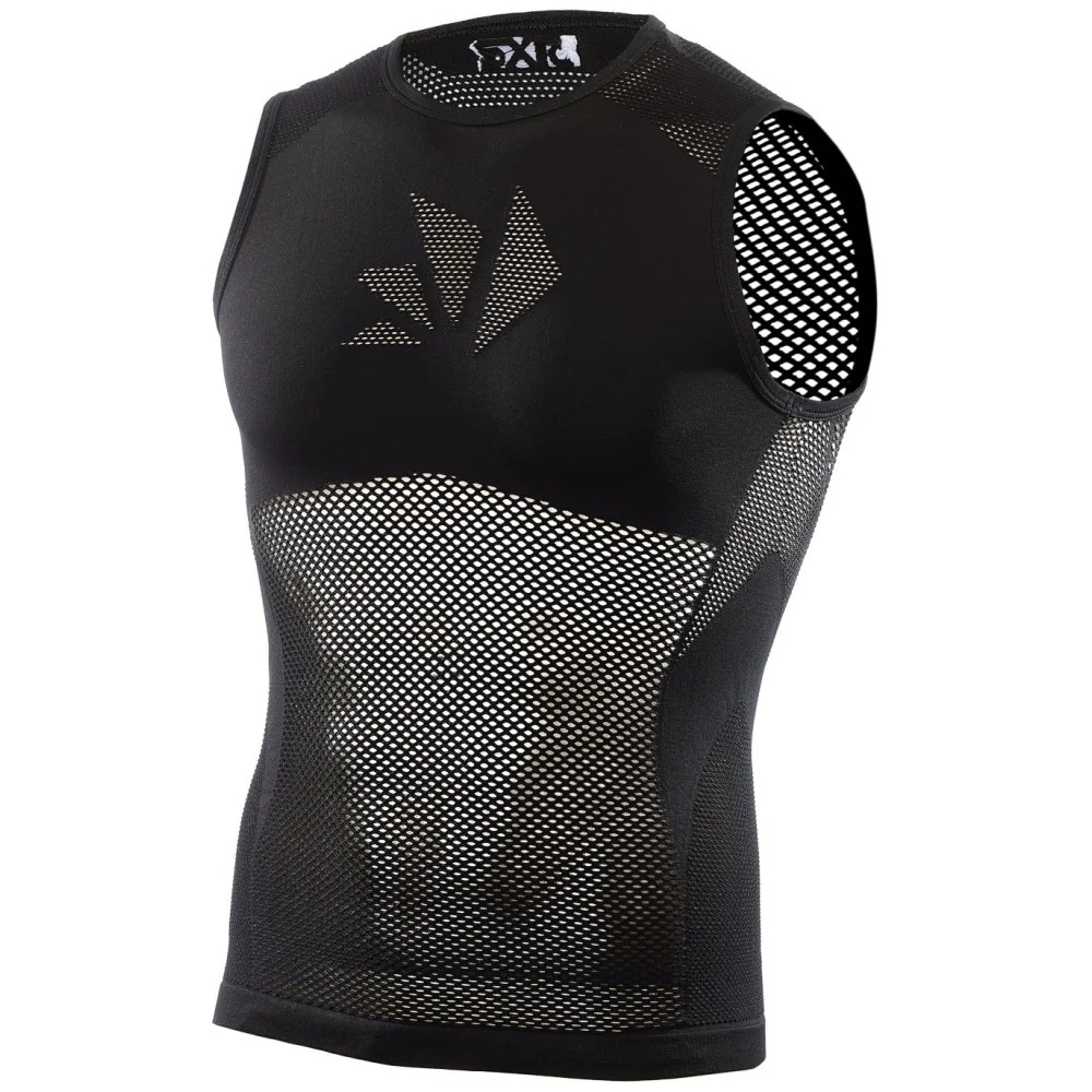 Intimo Ciclismo SIX2 "SMANICATO A RETE CORE" NERO - immagine 2