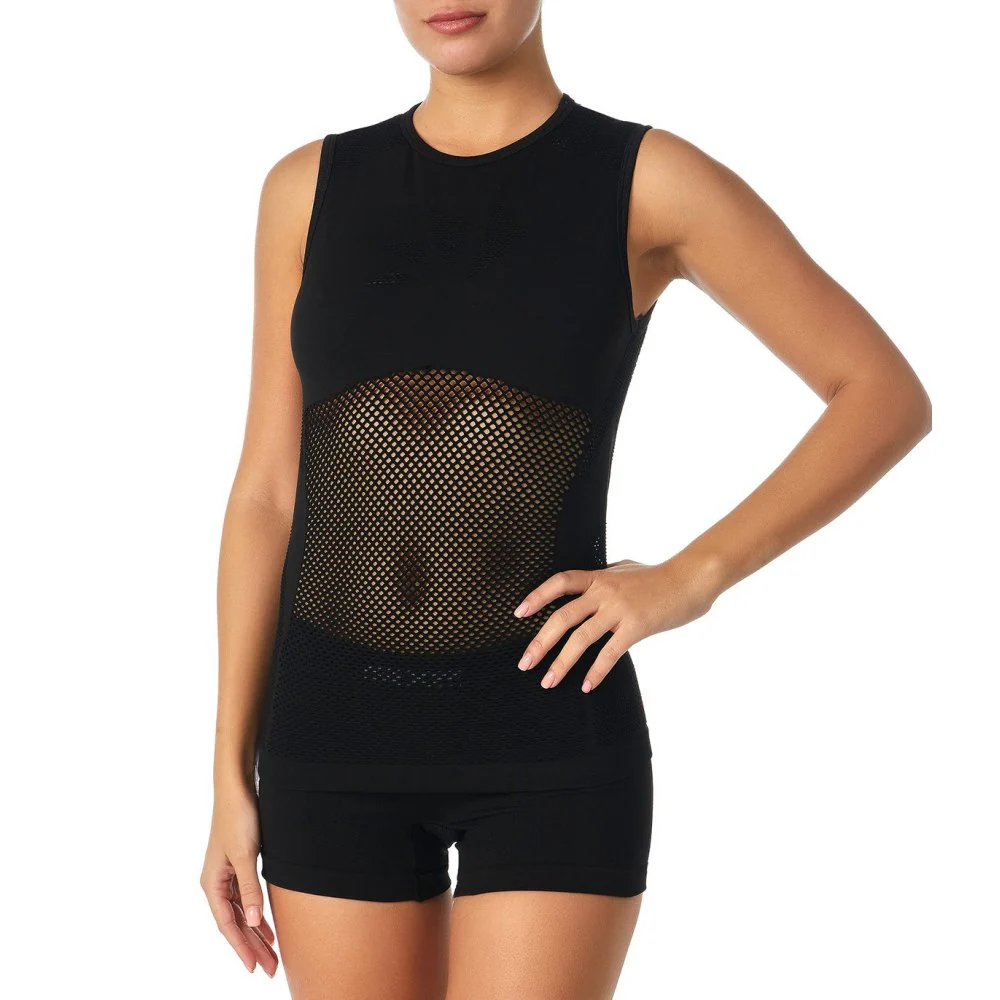 Intimo Ciclismo SIX2 "SMANICATO A RETE CORE" NERO - immagine 7