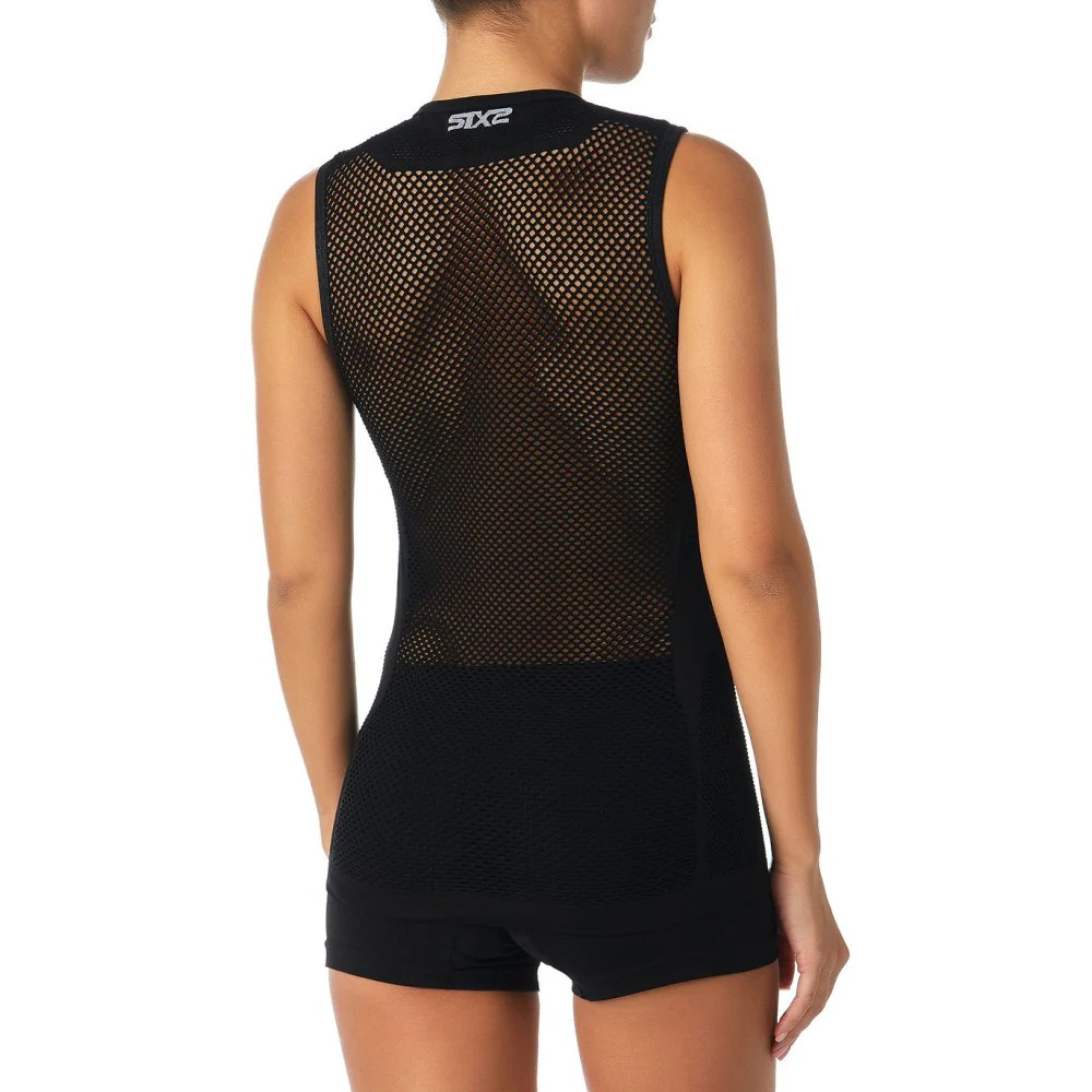 Intimo Ciclismo SIX2 "SMANICATO A RETE CORE" NERO - immagine 8