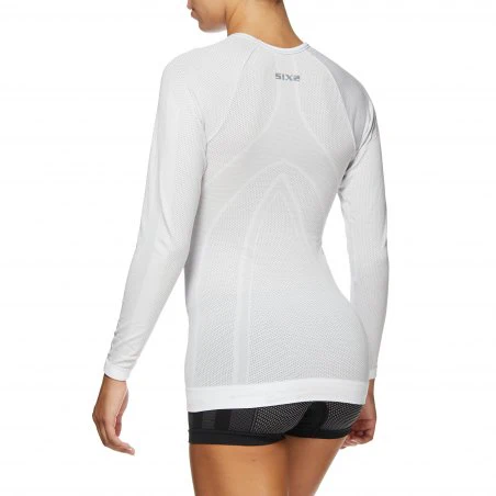 Intimo Ciclismo SIX2 "MAGLIA MANICHE LUNGHE" White Carbon - immagine 3