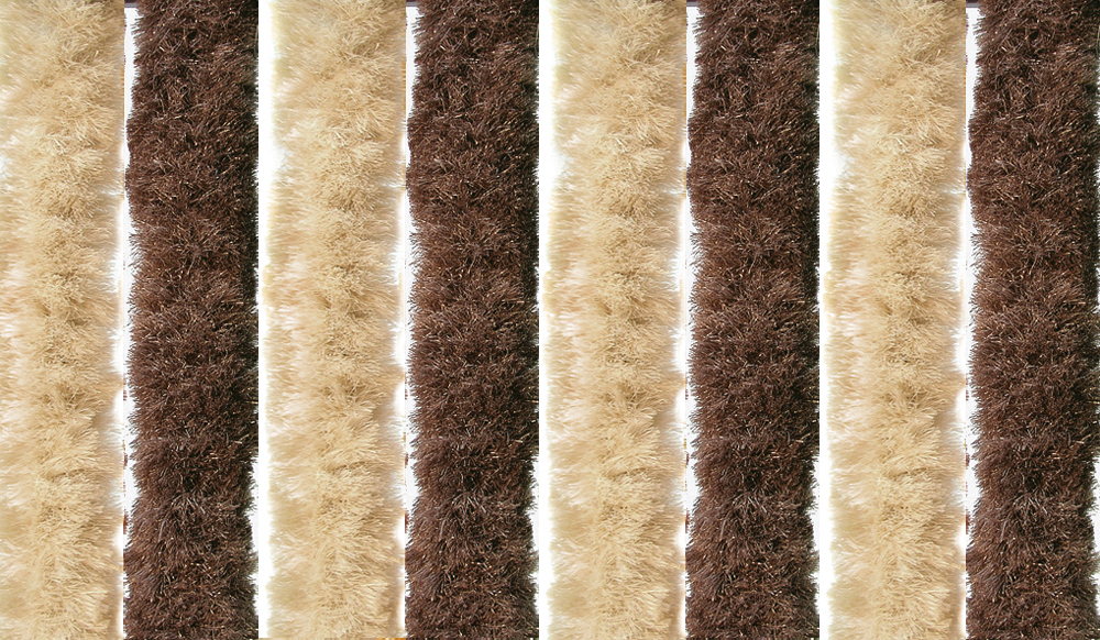 TENDA PORTA CINIGLIA CAMPEGGIO 100X220 ø40 MARRONE/BEIGE - immagine 2