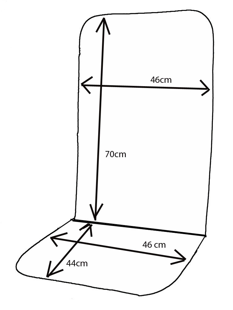 CUSCINO RIO LUNGO MONOBLOCCO TESSUTO MISTO VARI COLORI CM 118X48H3 - immagine 2