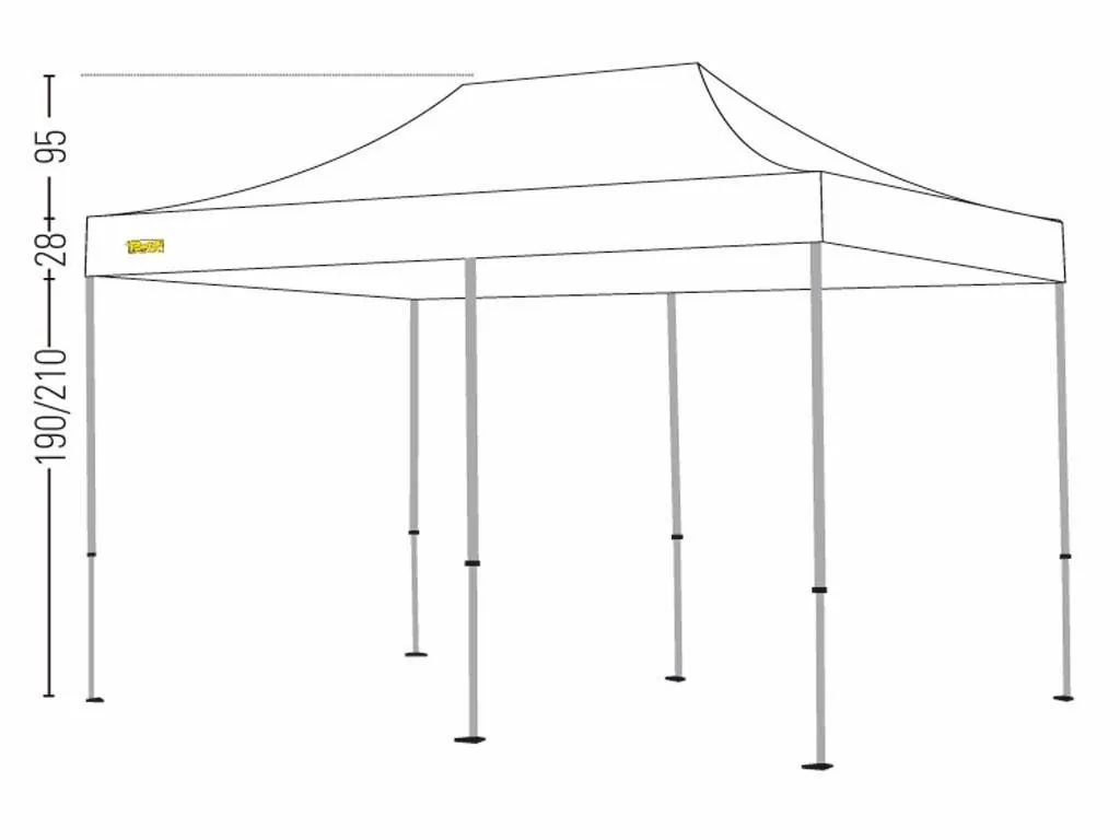 Gazebo Expo 3×6 Bertoni - immagine 3