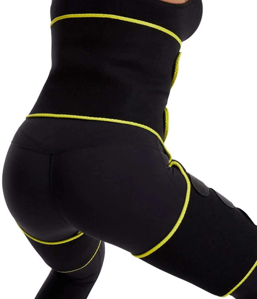 Allenatore di Fascia per Il Sudore del Corpo - Rifiniture per Coscia Corsetto Butt Lifter Shapewear e Fianchi Cintura Cintura Regolabile in Vita Monopezzo per Donna e Uomo - immagine 4