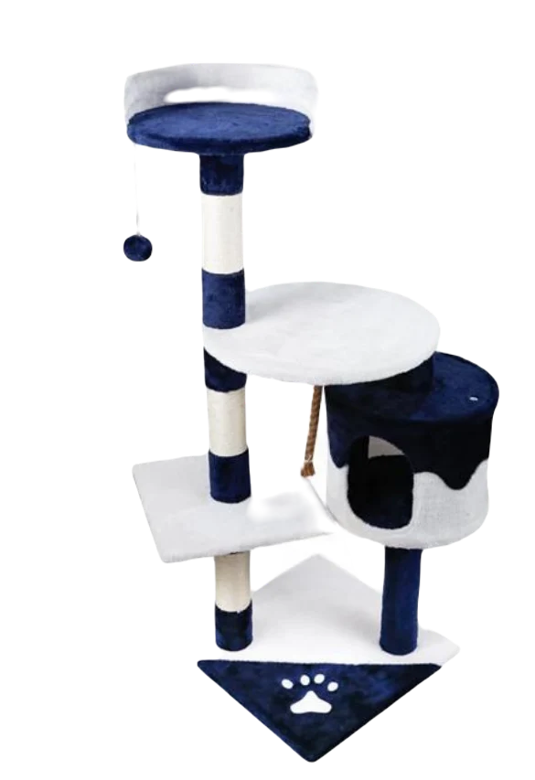 Albero tiragraffi per gatti. Piattaforma di gioco con corda. 60*56*111cm - immagine 2