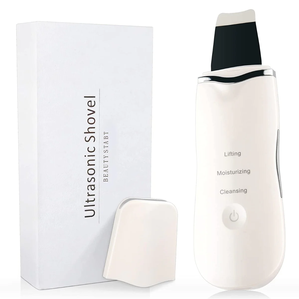 Spatola Sonic Skin Scrubber per pulizia del viso 3 funzioni Rimozione di punti neri Estrattore di brufoli Raschietto Detergente per pori - immagine 2