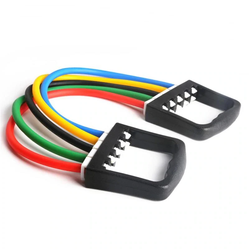 5 Spring Elastico per estensione petto e schiena. Allenamento a casa. Manubrio a molla portatile - immagine 2