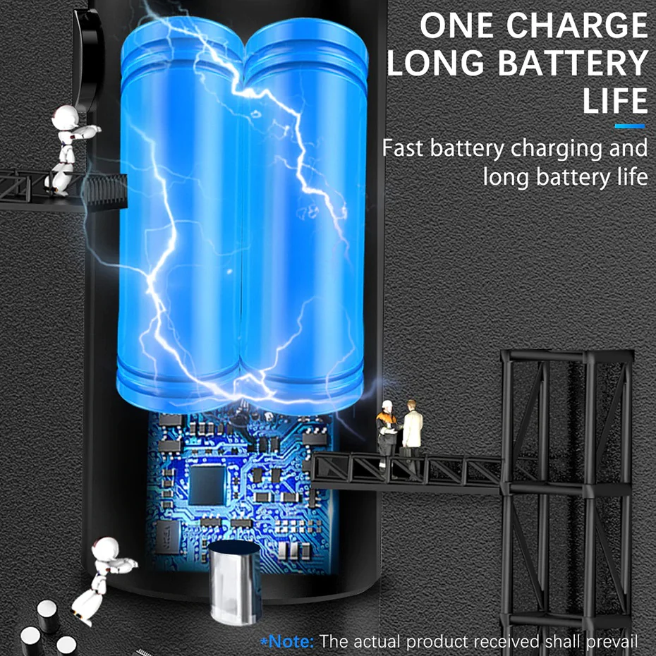 Aspirapolvere per auto senza fili Mini palmare portatile illuminazione a LED forte e grande aspirazione ciclone ricaricabile auto/casa a doppio uso - immagine 4