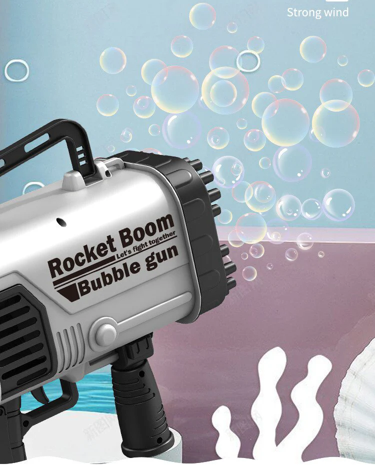 Giocattolo a bolle – Bubble gun 64 fori automatica - immagine 4