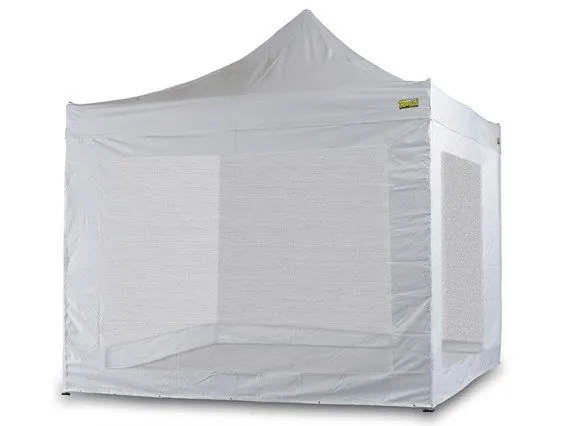 Laterale m.3 Bianco con zanzariera per Gazebo Bertoni serie Piramide - immagine 2