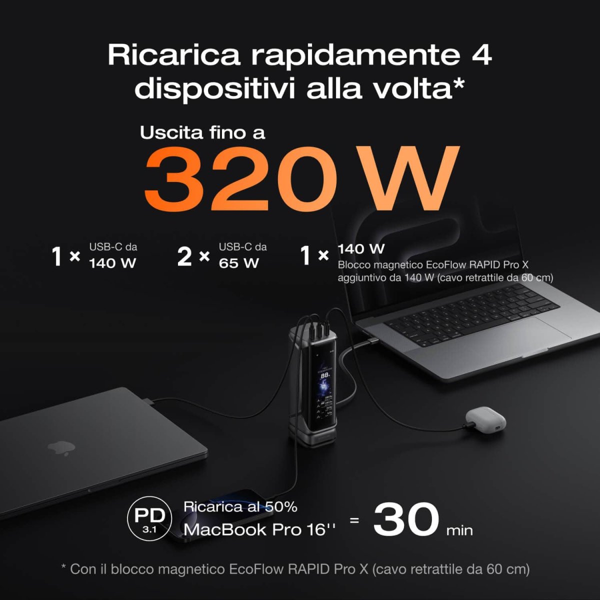 Power bank EcoFlow RAPID Pro X (27.650 mAh, 300 W) - immagine 5