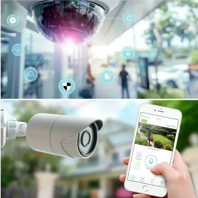 KIT VIDEOSORVEGLIANZA 5G 2 MP FULL WIFI HD IP 8 TELECAMERE NVR LAN REMOTO - immagine 4