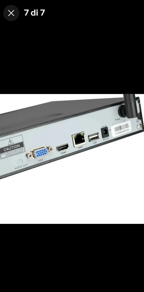 KIT VIDEOSORVEGLIANZA 5G 2 MP FULL WIFI HD IP 8 TELECAMERE NVR LAN REMOTO - immagine 7