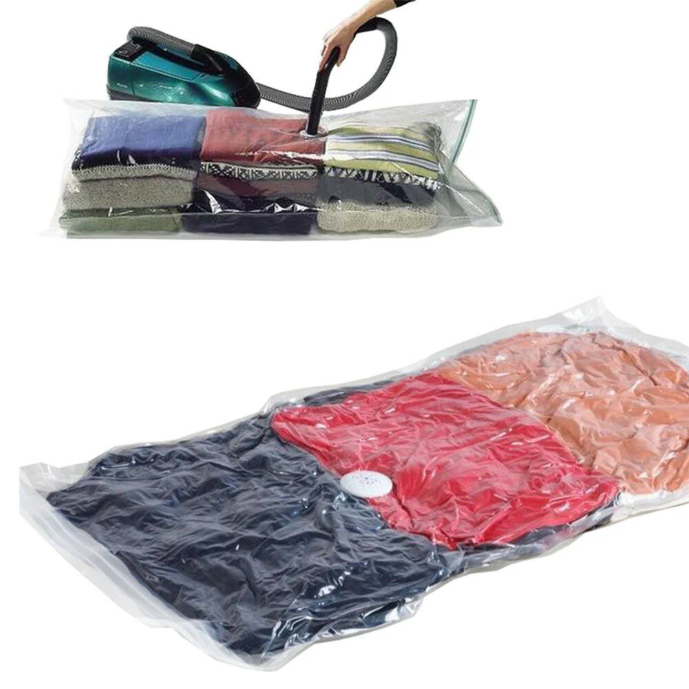 10 Pezzi Sacco salvaspazio sottovuoto 70x110 space bag sacchetto busta armadio - immagine 2