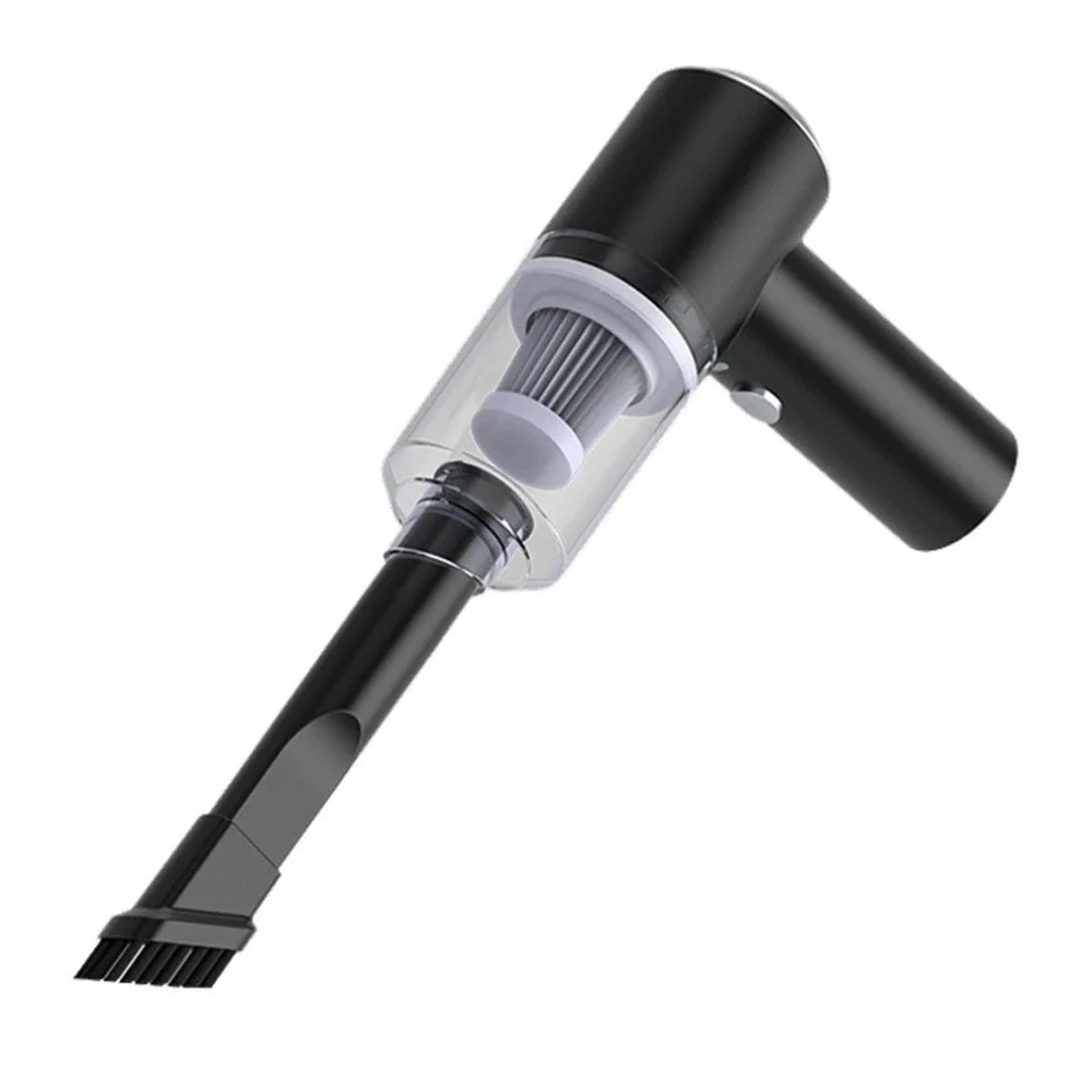 Aspirapolvere per auto senza fili Mini palmare portatile illuminazione a LED forte e grande aspirazione ciclone ricaricabile auto/casa a doppio uso - immagine 8