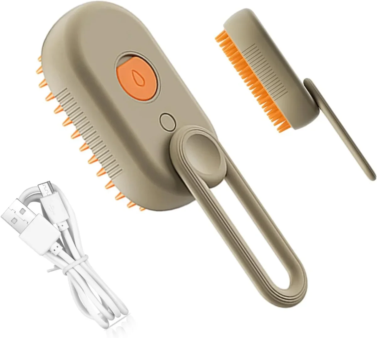 Spazzola a vapore per animali domestici spazzola per toelettatura gatti 3 in 1 pettine per rimozione peli - immagine 8